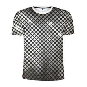 Мужская футболка 3D спортивная с принтом Silver style , 100% полиэстер с улучшенными характеристиками | приталенный силуэт, круглая горловина, широкие плечи, сужается к линии бедра | club | клуб | серебро | стиль