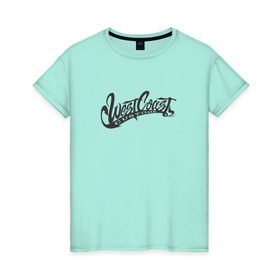 Женская футболка хлопок с принтом West Coast Customs , 100% хлопок | прямой крой, круглый вырез горловины, длина до линии бедер, слегка спущенное плечо | 2pac | gangsta | rap | snoop | tupac | вэст | запад | рэп