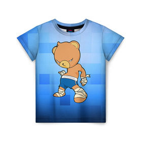Детская футболка 3D с принтом Muay thai 2 , 100% гипоаллергенный полиэфир | прямой крой, круглый вырез горловины, длина до линии бедер, чуть спущенное плечо, ткань немного тянется | muay thai