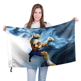 Флаг 3D с принтом Muay thai 3 , 100% полиэстер | плотность ткани — 95 г/м2, размер — 67 х 109 см. Принт наносится с одной стороны | muay thai