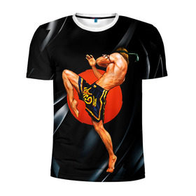 Мужская футболка 3D спортивная с принтом Muay thai 4 , 100% полиэстер с улучшенными характеристиками | приталенный силуэт, круглая горловина, широкие плечи, сужается к линии бедра | muay thai