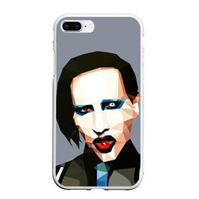 Чехол для iPhone 7Plus/8 Plus матовый с принтом Mаrilyn Manson , Силикон | Область печати: задняя сторона чехла, без боковых панелей | mаrilyn manson