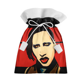 Подарочный 3D мешок с принтом Mаrilyn Manson , 100% полиэстер | Размер: 29*39 см | Тематика изображения на принте: mаrilyn manson