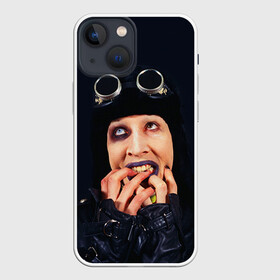 Чехол для iPhone 13 mini с принтом Mаrilyn Manson ,  |  | Тематика изображения на принте: mаrilyn manson
