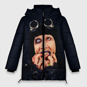 Женская зимняя куртка 3D с принтом Mаrilyn Manson , верх — 100% полиэстер; подкладка — 100% полиэстер; утеплитель — 100% полиэстер | длина ниже бедра, силуэт Оверсайз. Есть воротник-стойка, отстегивающийся капюшон и ветрозащитная планка. 

Боковые карманы с листочкой на кнопках и внутренний карман на молнии | mаrilyn manson
