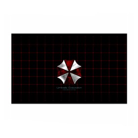 Бумага для упаковки 3D с принтом Umbrella Corporation - 2 , пластик и полированная сталь | круглая форма, металлическое крепление в виде кольца | resident evil | зомби