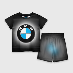 Детский костюм с шортами 3D с принтом BMW ,  |  | bmw | бмв | лого | логотип