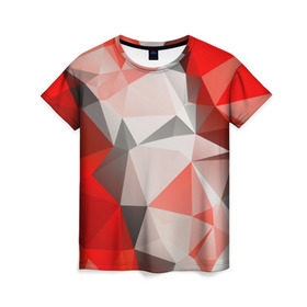 Женская футболка 3D с принтом Грани , 100% полиэфир ( синтетическое хлопкоподобное полотно) | прямой крой, круглый вырез горловины, длина до линии бедер | art | грани. искусство | кубизм | оптическая иллюзия