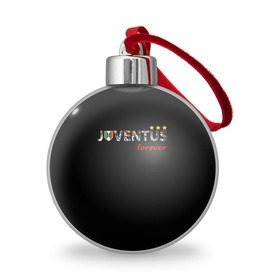 Ёлочный шар с принтом JUVENTUS , Пластик | Диаметр: 77 мм | juventus | италия | футбол | ювентус