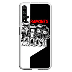 Чехол для Honor 20 с принтом Ramones 1 , Силикон | Область печати: задняя сторона чехла, без боковых панелей | joey ramone | punk | джоуи рамон | панк | рамонез | рамонес