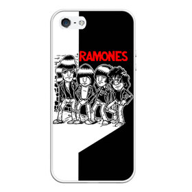 Чехол для iPhone 5/5S матовый с принтом Ramones 1 , Силикон | Область печати: задняя сторона чехла, без боковых панелей | joey ramone | punk | джоуи рамон | панк | рамонез | рамонес