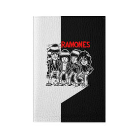 Обложка для паспорта матовая кожа с принтом Ramones 1 , натуральная матовая кожа | размер 19,3 х 13,7 см; прозрачные пластиковые крепления | joey ramone | punk | джоуи рамон | панк | рамонез | рамонес