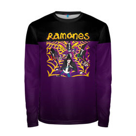 Мужской лонгслив 3D с принтом Ramones 4 , 100% полиэстер | длинные рукава, круглый вырез горловины, полуприлегающий силуэт | joey ramone | punk | джоуи рамон | панк | рамонез | рамонес