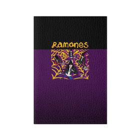 Обложка для паспорта матовая кожа с принтом Ramones 4 , натуральная матовая кожа | размер 19,3 х 13,7 см; прозрачные пластиковые крепления | joey ramone | punk | джоуи рамон | панк | рамонез | рамонес