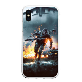 Чехол для iPhone XS Max матовый с принтом Battlefield , Силикон | Область печати: задняя сторона чехла, без боковых панелей | battlefield | батла | батлфилд | игра