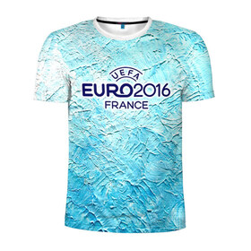 Мужская футболка 3D спортивная с принтом Евро 2016 3 , 100% полиэстер с улучшенными характеристиками | приталенный силуэт, круглая горловина, широкие плечи, сужается к линии бедра | 