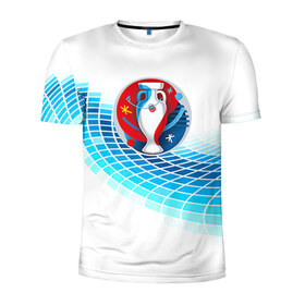 Мужская футболка 3D спортивная с принтом Евро 2016 4 , 100% полиэстер с улучшенными характеристиками | приталенный силуэт, круглая горловина, широкие плечи, сужается к линии бедра | 