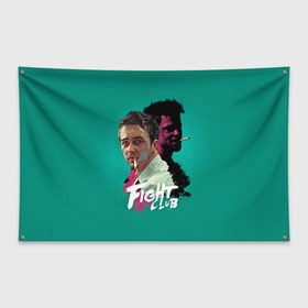 Флаг-баннер с принтом FIGHT CLUB , 100% полиэстер | размер 67 х 109 см, плотность ткани — 95 г/м2; по краям флага есть четыре люверса для крепления | fight club | бойцовский клуб | бредд питт | питт
