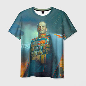 Мужская футболка 3D с принтом Жуков , 100% полиэфир | прямой крой, круглый вырез горловины, длина до линии бедер | 9 мая | великая отечественная | великая отечественная война | вов | день победы | жуков | маршал | победа