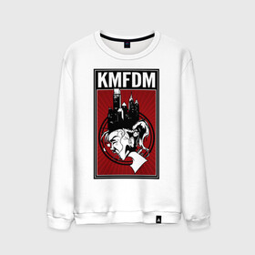 Мужской свитшот хлопок с принтом KMFDM 2013 , 100% хлопок |  | industrial | город | крик