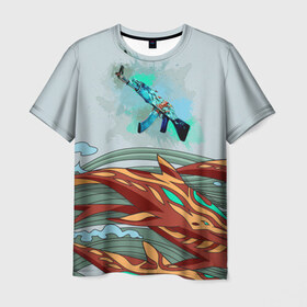 Мужская футболка 3D с принтом Aquamarine Revenge , 100% полиэфир | прямой крой, круглый вырез горловины, длина до линии бедер | aquamarine revenge | counter strike | игры
