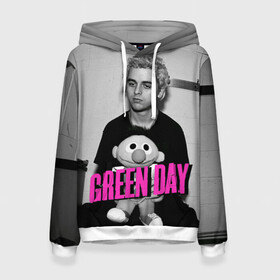 Женская толстовка 3D с принтом Green Day , 100% полиэстер  | двухслойный капюшон со шнурком для регулировки, мягкие манжеты на рукавах и по низу толстовки, спереди карман-кенгуру с мягким внутренним слоем. | green day | грин дей | зеленый день