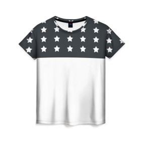 Женская футболка 3D с принтом Stars , 100% полиэфир ( синтетическое хлопкоподобное полотно) | прямой крой, круглый вырез горловины, длина до линии бедер | one | pilots | twenty | звезда | звезды