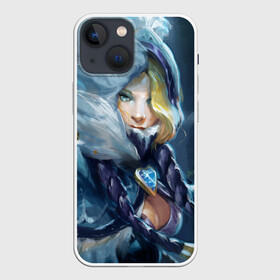 Чехол для iPhone 13 mini с принтом Crystal Maiden ,  |  | crystal | dota | dota 2 | maiden | дота | дотан | кристал | кристалка | мейден | раки