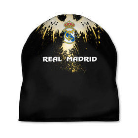 Шапка 3D с принтом Real Madrid , 100% полиэстер | универсальный размер, печать по всей поверхности изделия | real madrid | реал мадрид