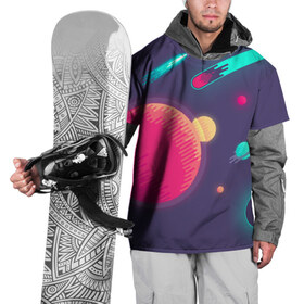 Накидка на куртку 3D с принтом Космос , 100% полиэстер |  | Тематика изображения на принте: swag | в космосе | космос | луна | минимализм | небо
