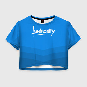 Женская футболка 3D укороченная с принтом Luminosity , 100% полиэстер | круглая горловина, длина футболки до линии талии, рукава с отворотами | csgo | esports | gaming | lg | luminosity | ксго