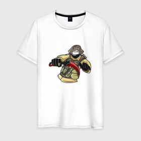 Мужская футболка хлопок с принтом Karambit CS:GO , 100% хлопок | прямой крой, круглый вырез горловины, длина до линии бедер, слегка спущенное плечо. | 