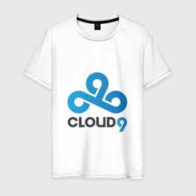 Мужская футболка хлопок с принтом Cloud9 , 100% хлопок | прямой крой, круглый вырез горловины, длина до линии бедер, слегка спущенное плечо. | cld9