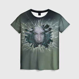 Женская футболка 3D с принтом Мэрилин Мэнсон , 100% полиэфир ( синтетическое хлопкоподобное полотно) | прямой крой, круглый вырез горловины, длина до линии бедер | marilyn manson мэрилин мэнсон | музыка | рок | шок рокер