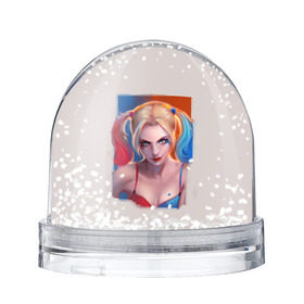 Снежный шар с принтом Харли Квинн , Пластик | Изображение внутри шара печатается на глянцевой фотобумаге с двух сторон | харли квинн