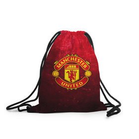 Рюкзак-мешок 3D с принтом Манчестер Юнайтед , 100% полиэстер | плотность ткани — 200 г/м2, размер — 35 х 45 см; лямки — толстые шнурки, застежка на шнуровке, без карманов и подкладки | апл | манчестер юнайтед | футбол