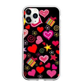 Чехол для iPhone 11 Pro Max матовый с принтом Любовь , Силикон |  | love is | любовь | подарки | сердца