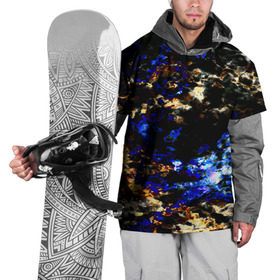 Накидка на куртку 3D с принтом Вода и огонь , 100% полиэстер |  | Тематика изображения на принте: текстуры