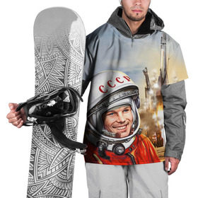 Накидка на куртку 3D с принтом Гагарин 8 , 100% полиэстер |  | Тематика изображения на принте: 12 апреля | гагарин | день космонавтики | космонавт | космонавтика | космос | юра | юрий
