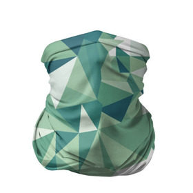 Бандана-труба 3D с принтом Зеленые полигоны , 100% полиэстер, ткань с особыми свойствами — Activecool | плотность 150‒180 г/м2; хорошо тянется, но сохраняет форму | линии | полигоны | ромбы | текстуры