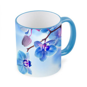 Кружка 3D с принтом Голубая орхидея , керамика | ёмкость 330 мл | голубая орхидея | красота | орхидеи | природа | цветок | цветочек | цветы