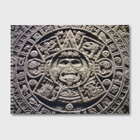 Альбом для рисования с принтом Календарь ацтеков , 100% бумага
 | матовая бумага, плотность 200 мг. | Тематика изображения на принте: ацтеки | история | календарь | круги