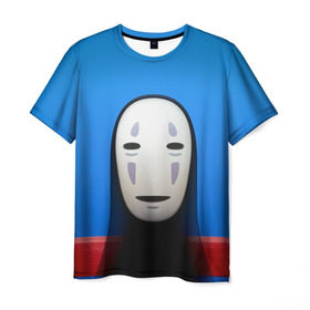 Мужская футболка 3D с принтом Унесённые призраками , 100% полиэфир | прямой крой, круглый вырез горловины, длина до линии бедер | spirited away | миядзаки | хаяо
