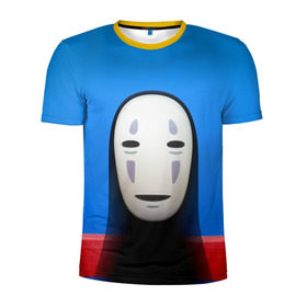 Мужская футболка 3D спортивная с принтом Унесённые призраками , 100% полиэстер с улучшенными характеристиками | приталенный силуэт, круглая горловина, широкие плечи, сужается к линии бедра | spirited away | миядзаки | хаяо