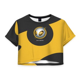 Женская футболка 3D укороченная с принтом Team Dignitas , 100% полиэстер | круглая горловина, длина футболки до линии талии, рукава с отворотами | counter | cs | dignitas | league of legends | starcraft | strike | team