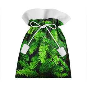 Подарочный 3D мешок с принтом Ёлка , 100% полиэстер | Размер: 29*39 см | green | дерево | елка | зеленый | природа