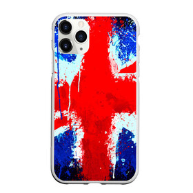 Чехол для iPhone 11 Pro матовый с принтом Англия , Силикон |  | англия | краска | модные | популярные | прикольные | стена | флаг