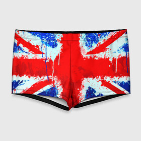 Мужские купальные плавки 3D с принтом Англия , Полиэстер 85%, Спандекс 15% |  | англия | краска | модные | популярные | прикольные | стена | флаг
