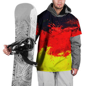 Накидка на куртку 3D с принтом Краски триколор , 100% полиэстер |  | брызги | гранж | краска | триколор