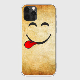 Чехол для iPhone 12 Pro Max с принтом Мы на позитиве (L) , Силикон |  | Тематика изображения на принте: парная | позитив | рожица | смайл | улыбка | язык